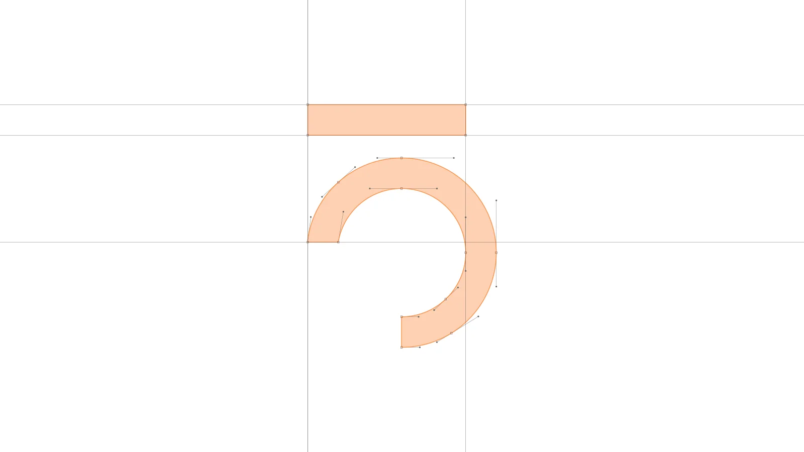 Prancha original de construção de curva do símbolo Elo 50+