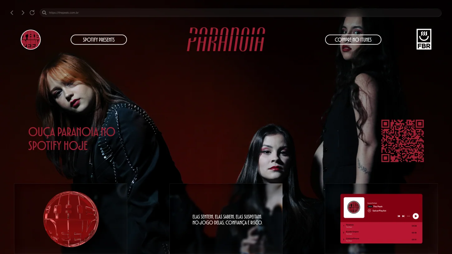 Interface digital conceitual para Paranoia